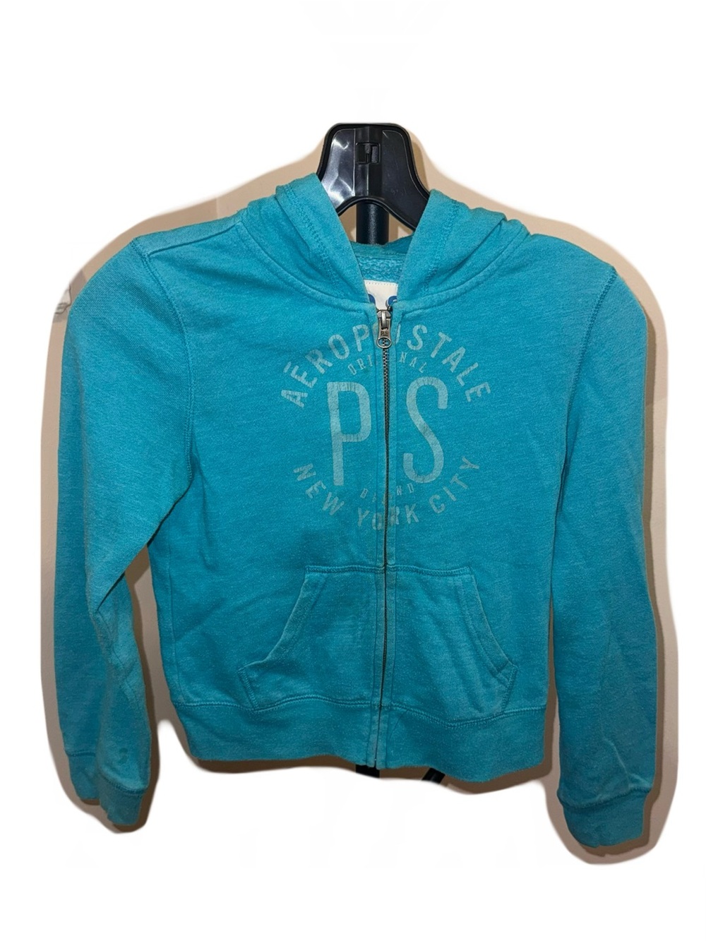 Aeropostale PS Teal Zip-Up Hoodie